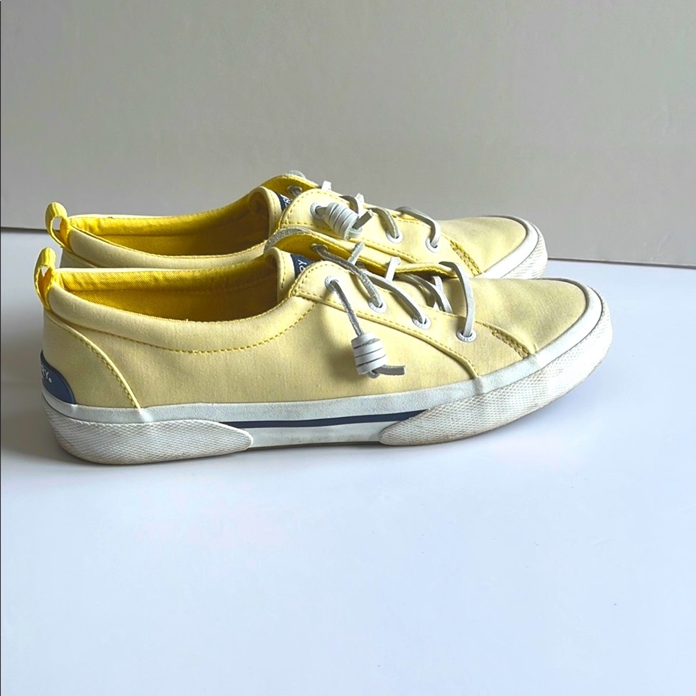 Sperry Yellow and White Women's Sneakers